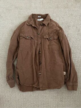 Hollister Women’s Brown Boyfriend Fit Shirt Jacket
